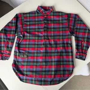 The Vermont Flannel Co Plaid Flannel Pullover Henley Shirt‎ Multicolor XS